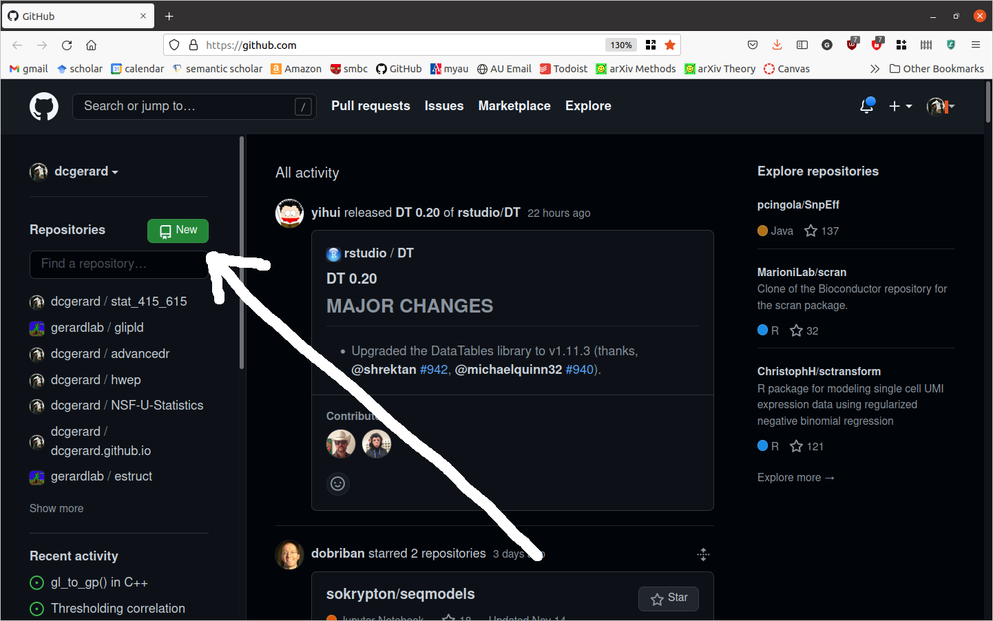 Create New Repo on GitHub