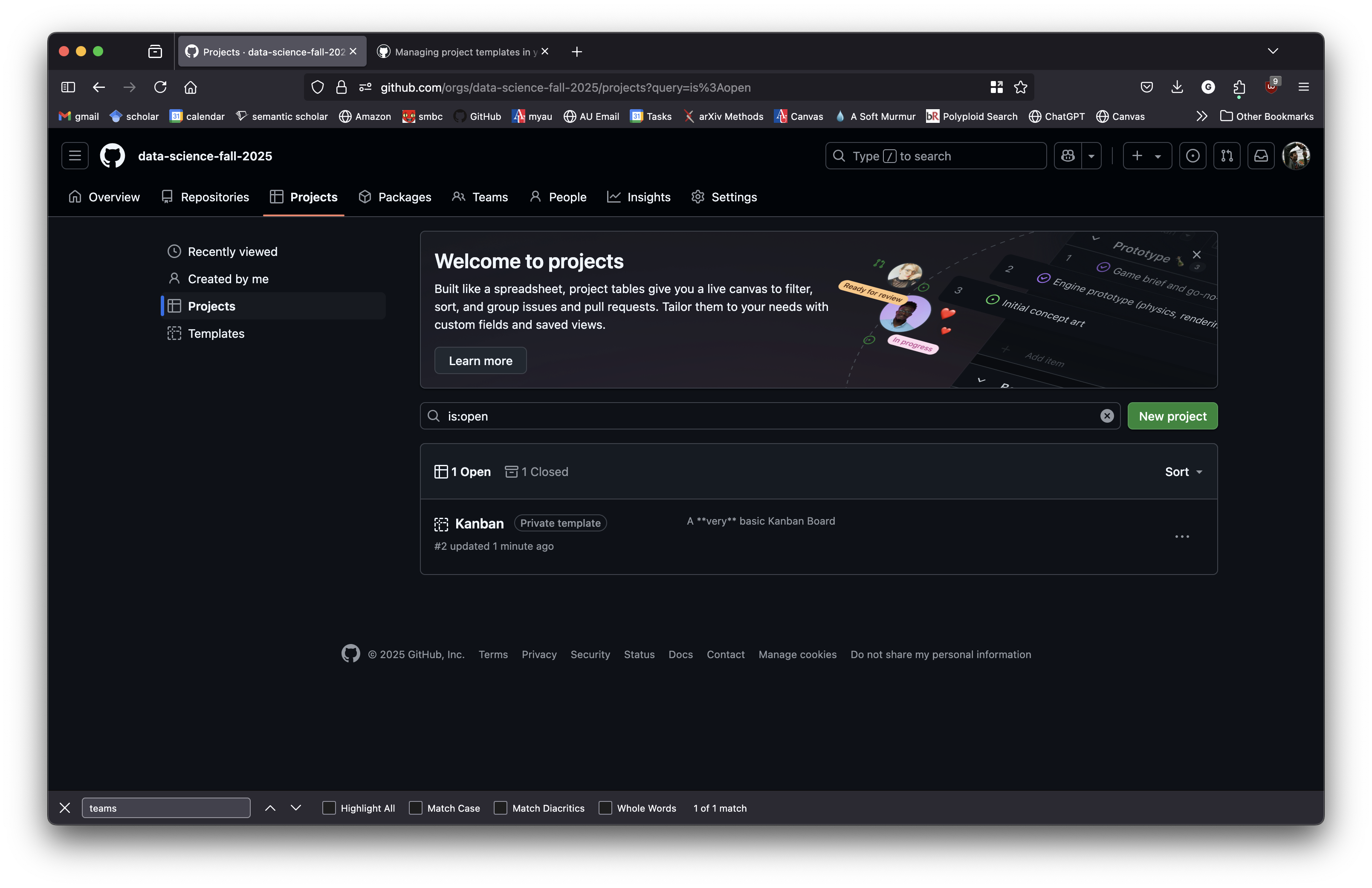 GitHub Projects