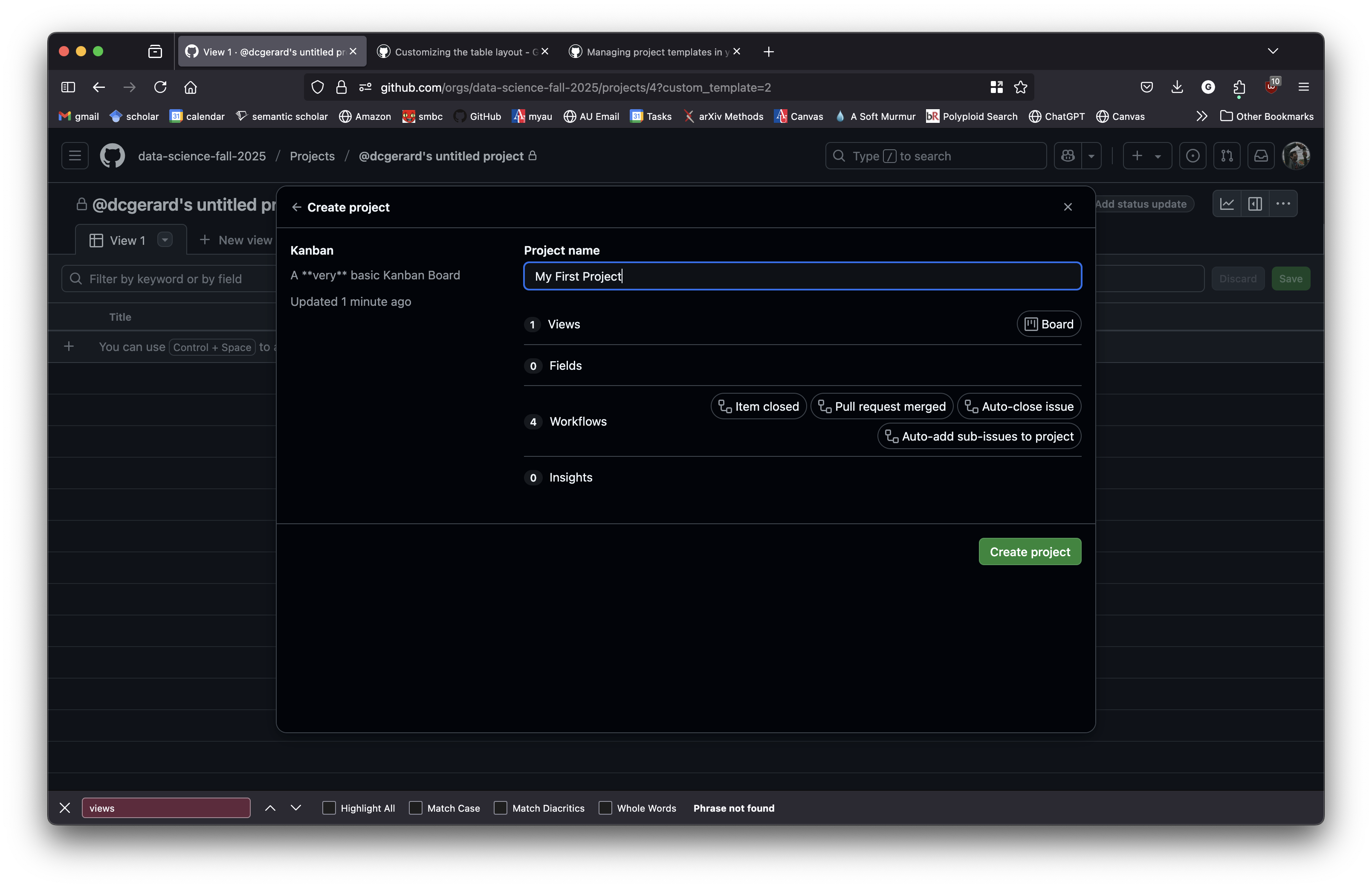 GitHub Projects