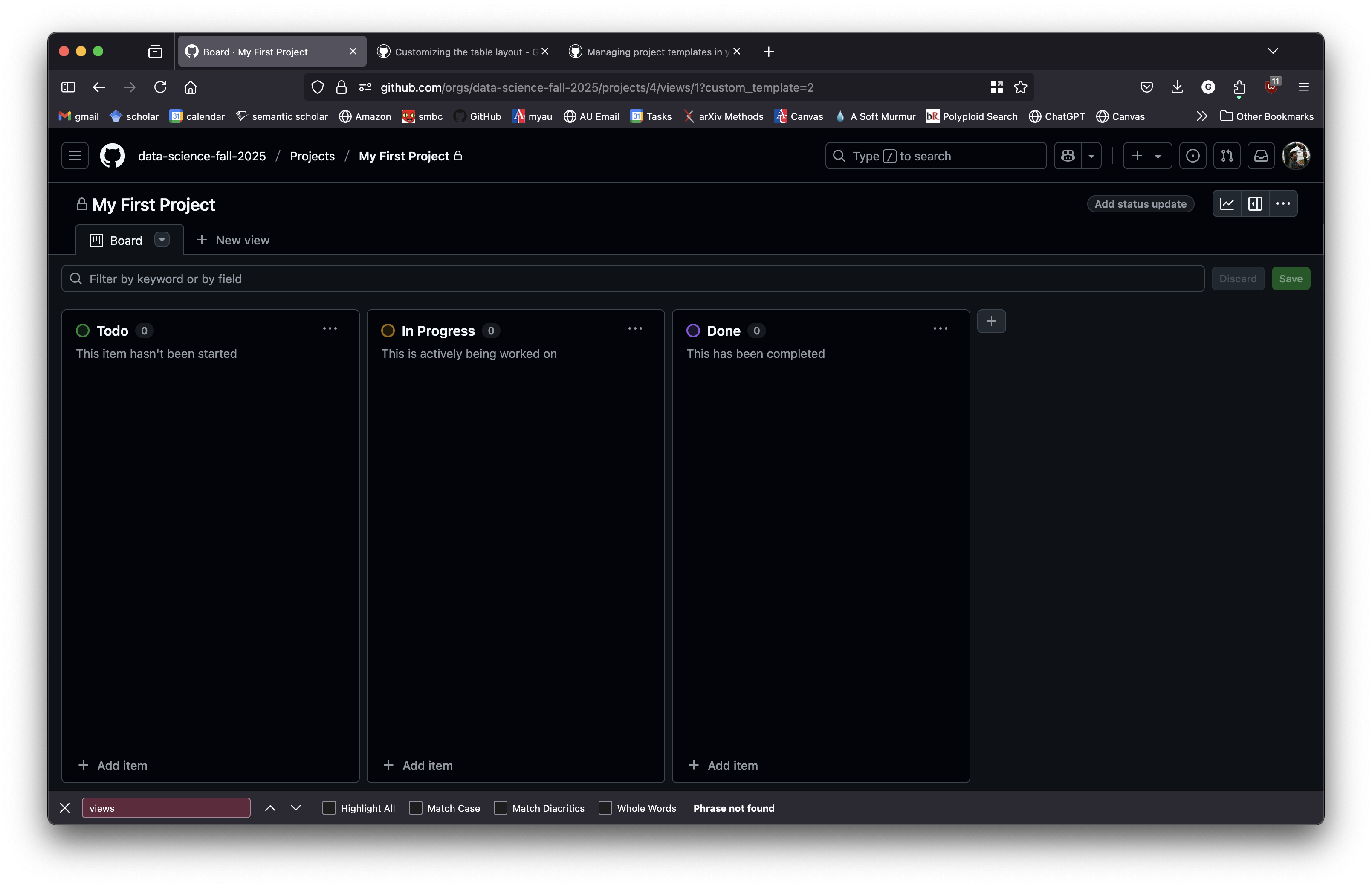 GitHub Projects