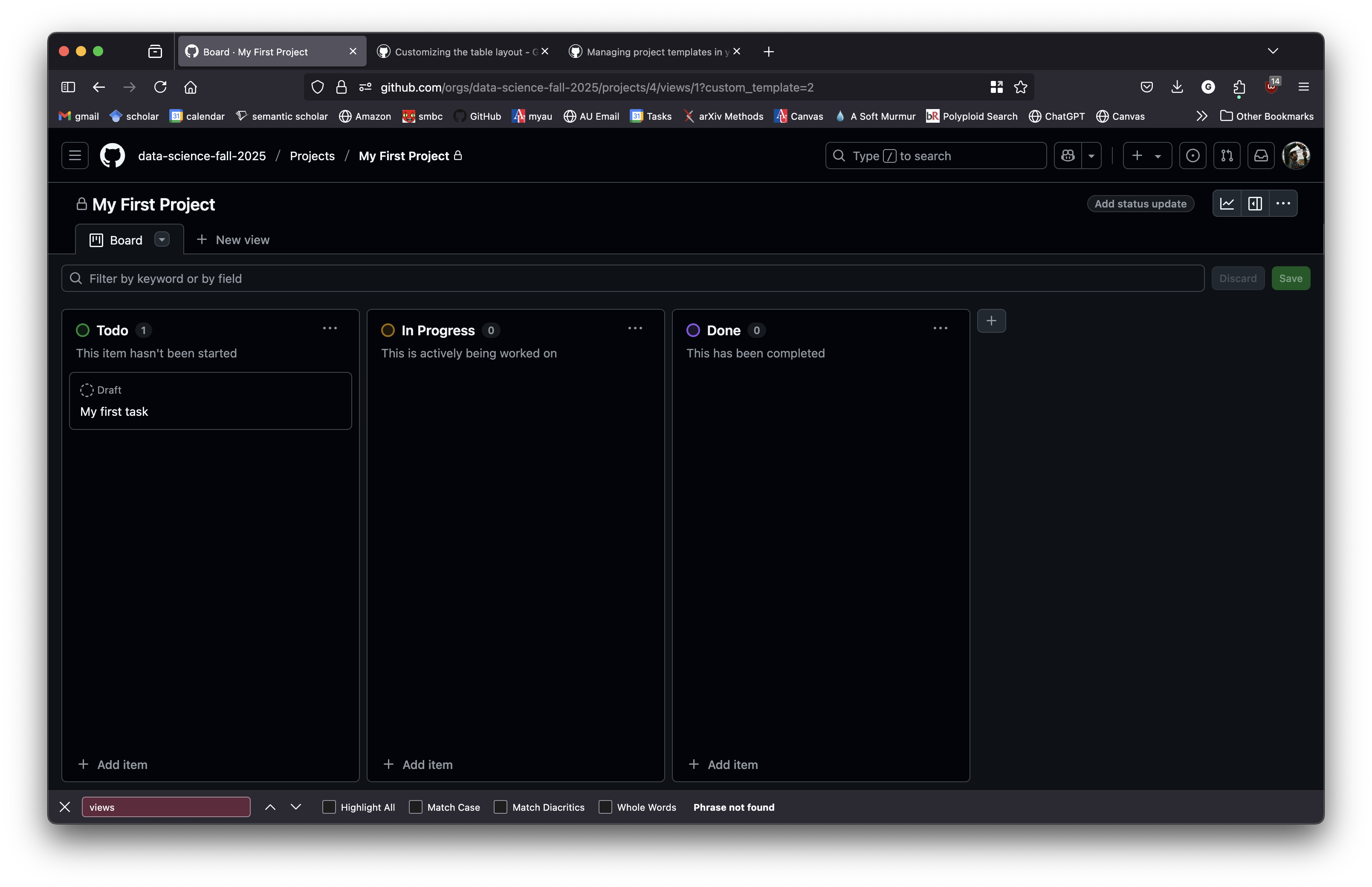 GitHub Projects