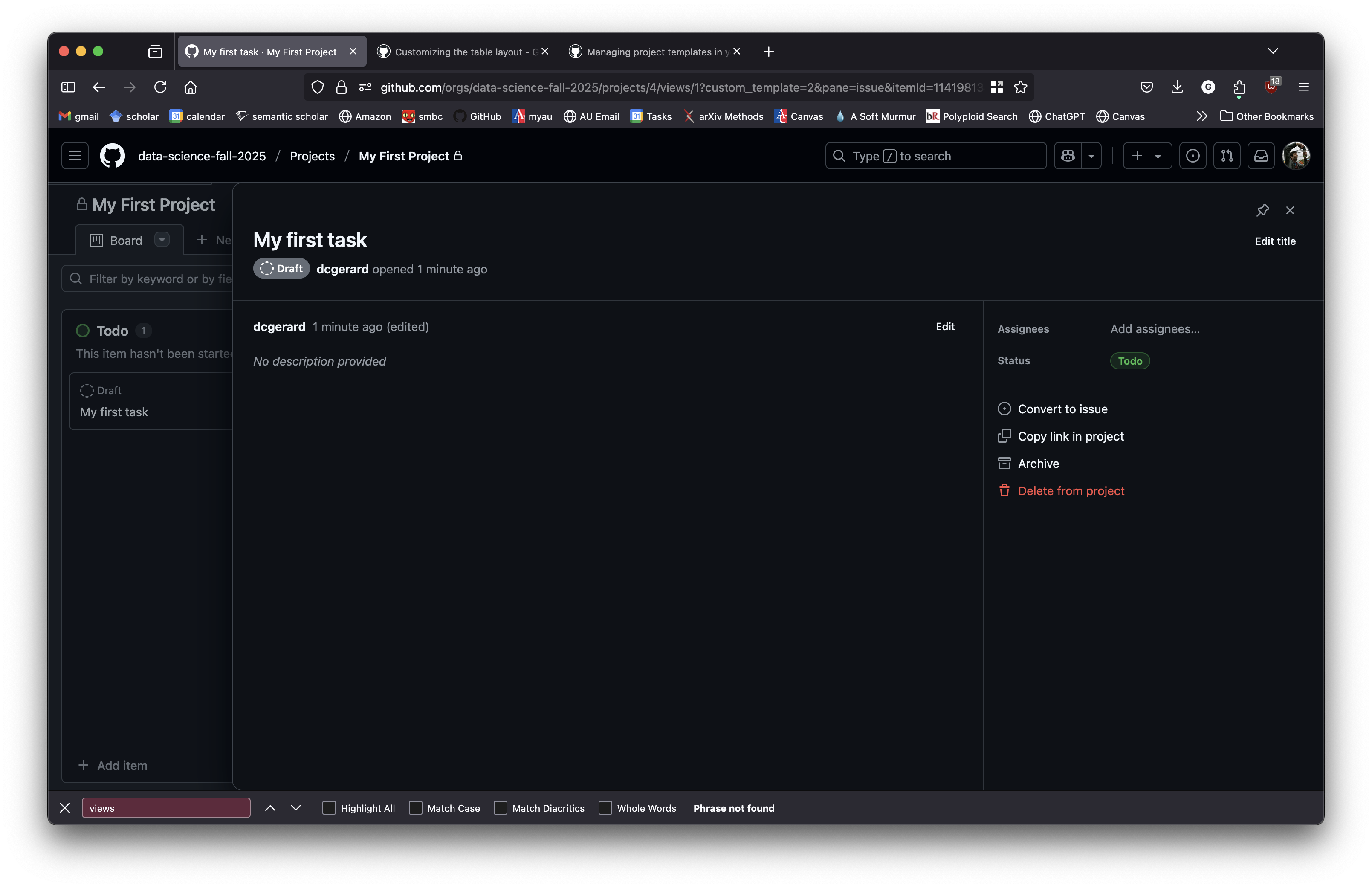 GitHub Projects